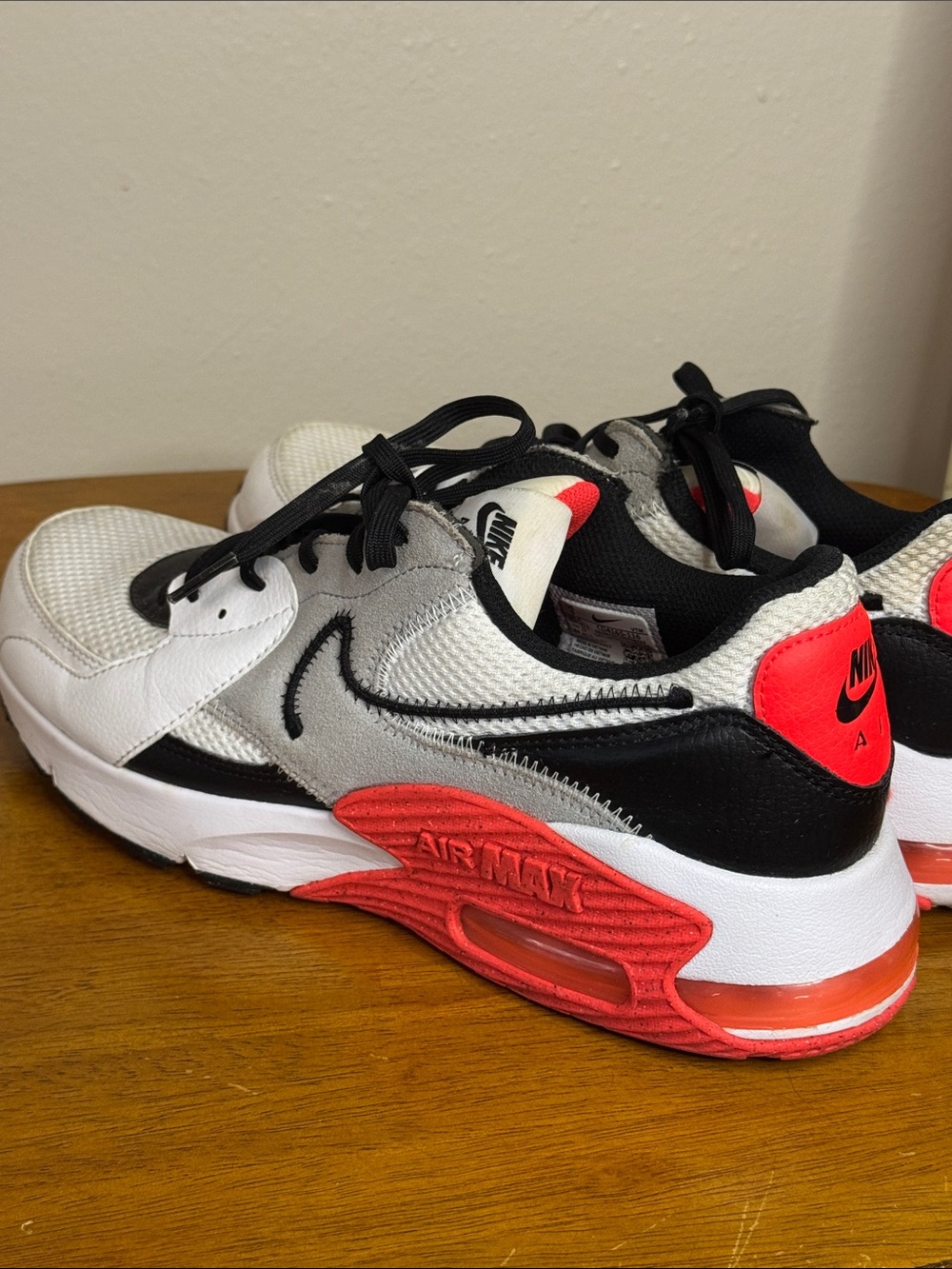 Nike Men's Air Max Running Shoes - White Black Red